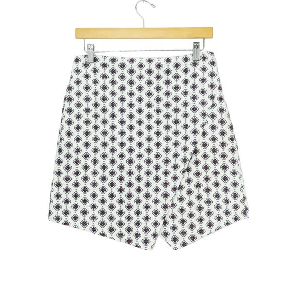 Ann Taylor Loft Pattern Asymmetric Mini Skirt - Picture 1 of 6